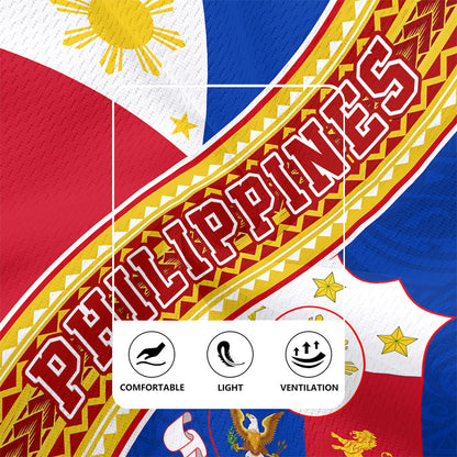 Philippines Filipinos Rugby Jersey Flag And Coat Of Arms