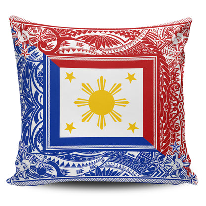 Philippines Pillow Cover Polynesian Star Coat Of Arms