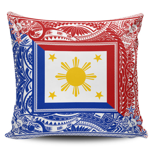Philippines Pillow Cover Polynesian Star Coat Of Arms