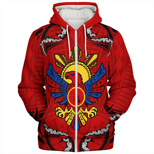 Philippines Filipinos Sherpa Hoodie Eagle Modern Decorative Art