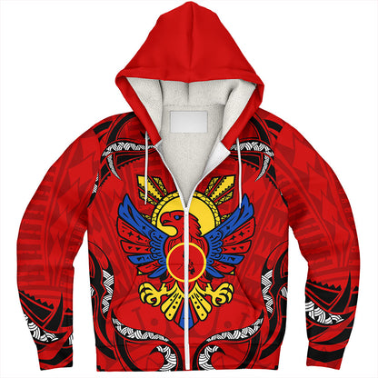 Philippines Filipinos Sherpa Hoodie Eagle Modern Decorative Art