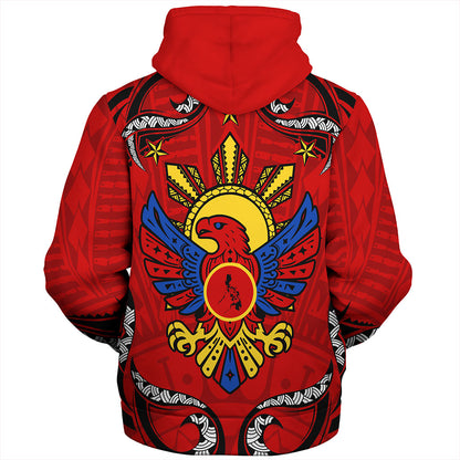 Philippines Filipinos Sherpa Hoodie Eagle Modern Decorative Art