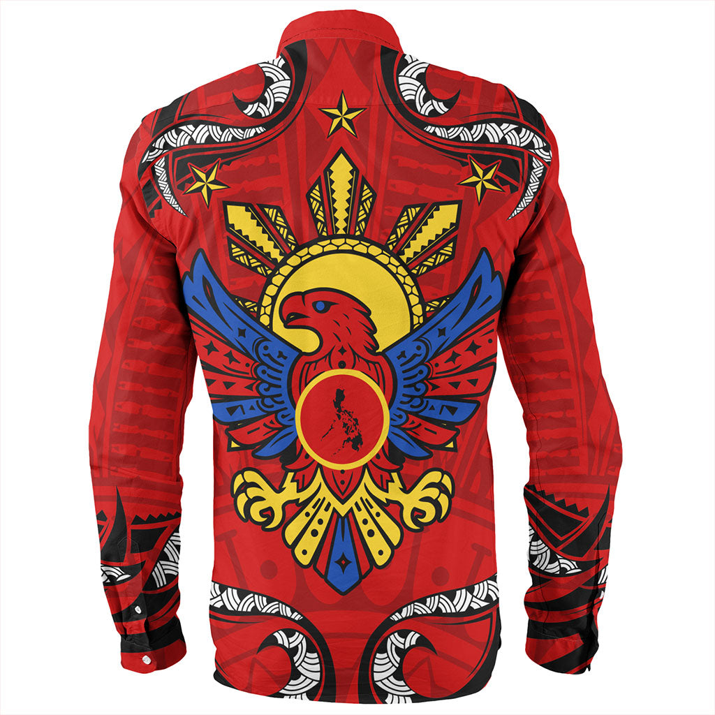 Philippines Filipinos Long Sleeve Shirt Eagle Modern Decorative Art