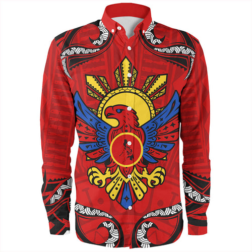Philippines Filipinos Long Sleeve Shirt Eagle Modern Decorative Art