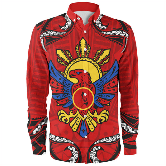 Philippines Filipinos Long Sleeve Shirt Eagle Modern Decorative Art