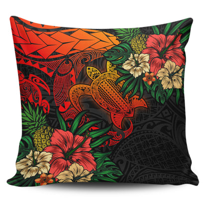 Hawaii Polynesian Turtle Tropical Pillow Cover