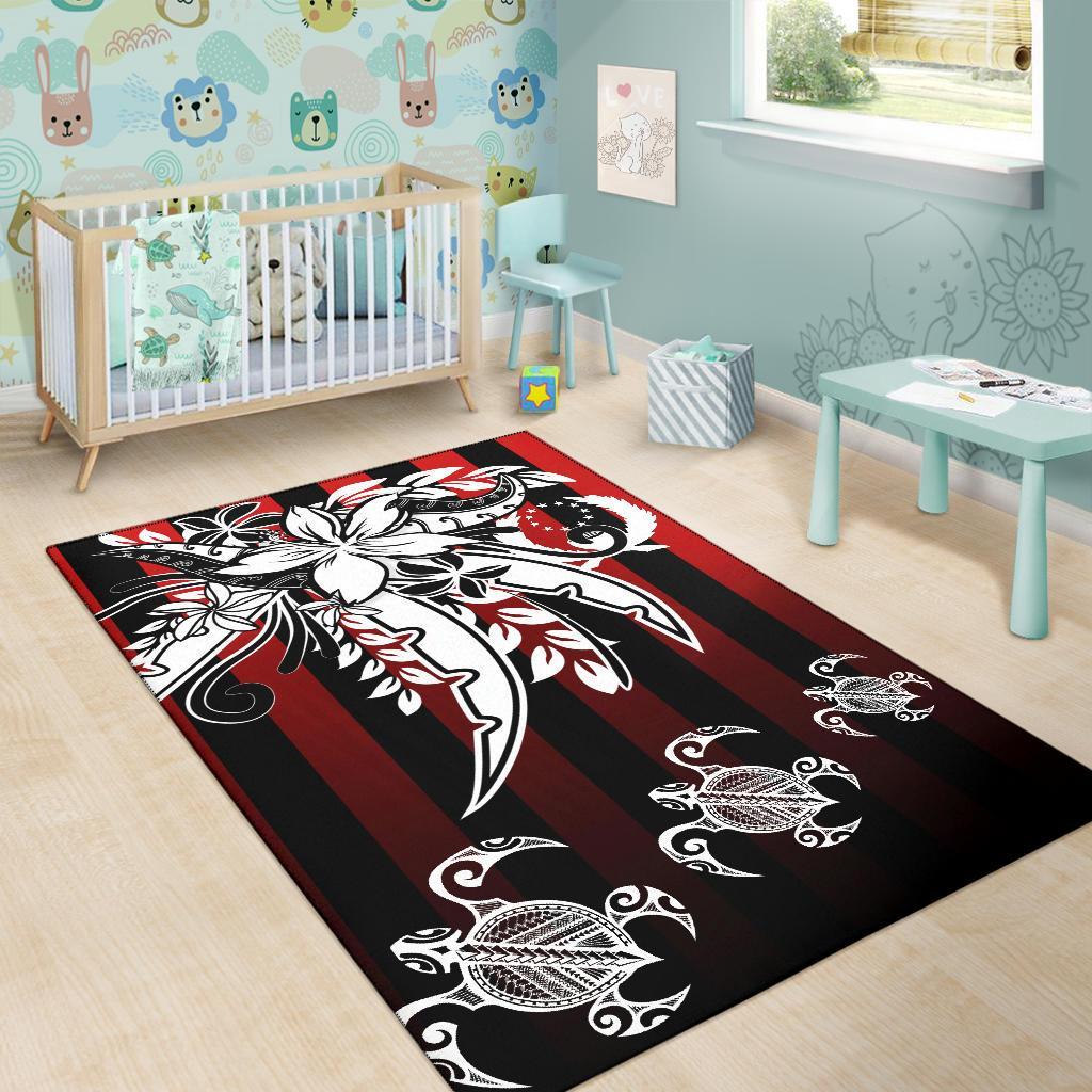 Pohnpei Area Rug - Vertical Stripes Style