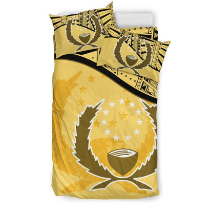 Pohnpei Duvet Cover Set - Pohnpei Flag Yellow
