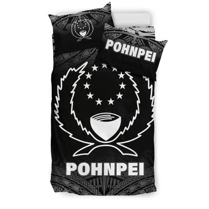 Pohnpei Duvet Cover Set - Black Fog Style