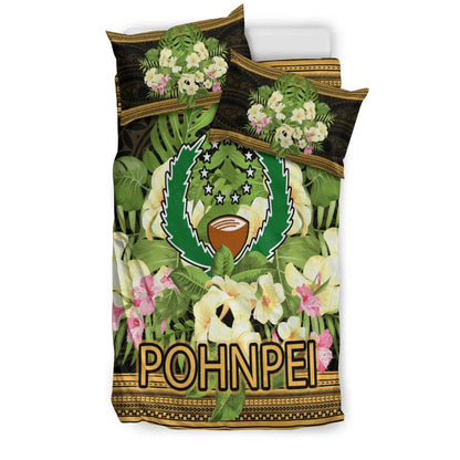 Pohnpei Bedding Set - Polynesian Gold Patterns Collection