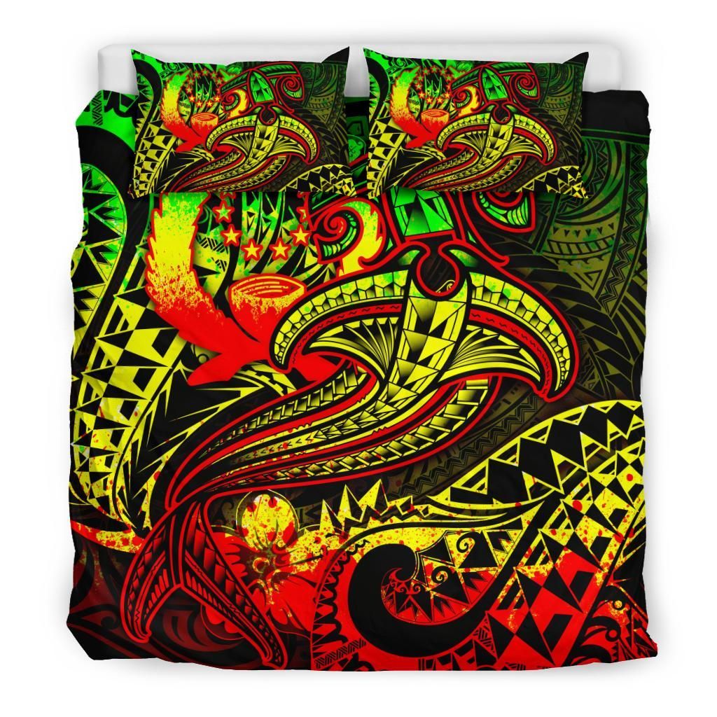 Pohnpei Bedding Set - Reggae Shark Polynesian Tattoo