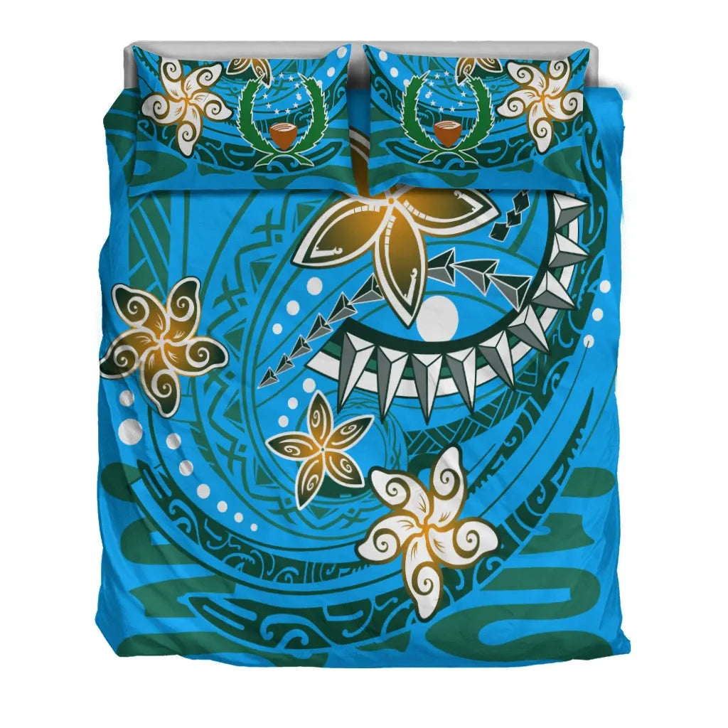 Pohnpei Bedding Set - Spring Style Blue Color