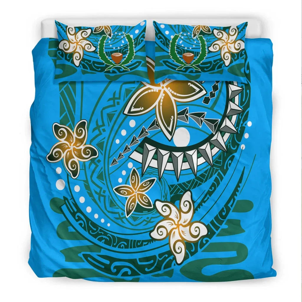 Pohnpei Bedding Set - Spring Style Blue Color