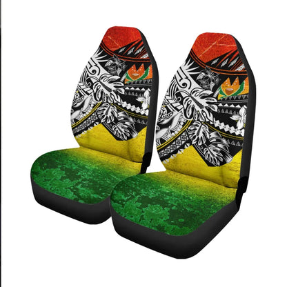 Pohnpei Car Seat Cover - The Flow OF Ocean Reggae Color