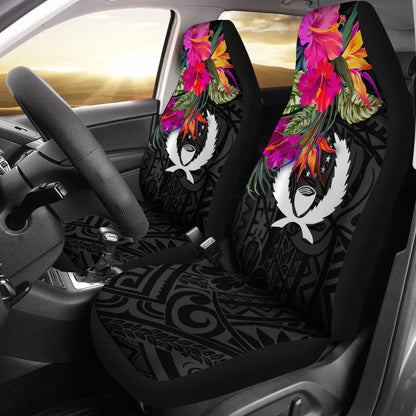 Pohnpei Car Seat Covers - Polynesian Hibiscus Pattern