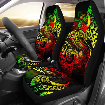 Pohnpei Car Seat Covers - Reggae Shark Polynesian Tattoo