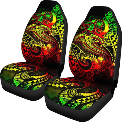 Pohnpei Car Seat Covers - Reggae Shark Polynesian Tattoo