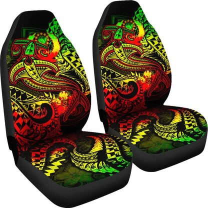 Pohnpei Car Seat Covers - Reggae Shark Polynesian Tattoo