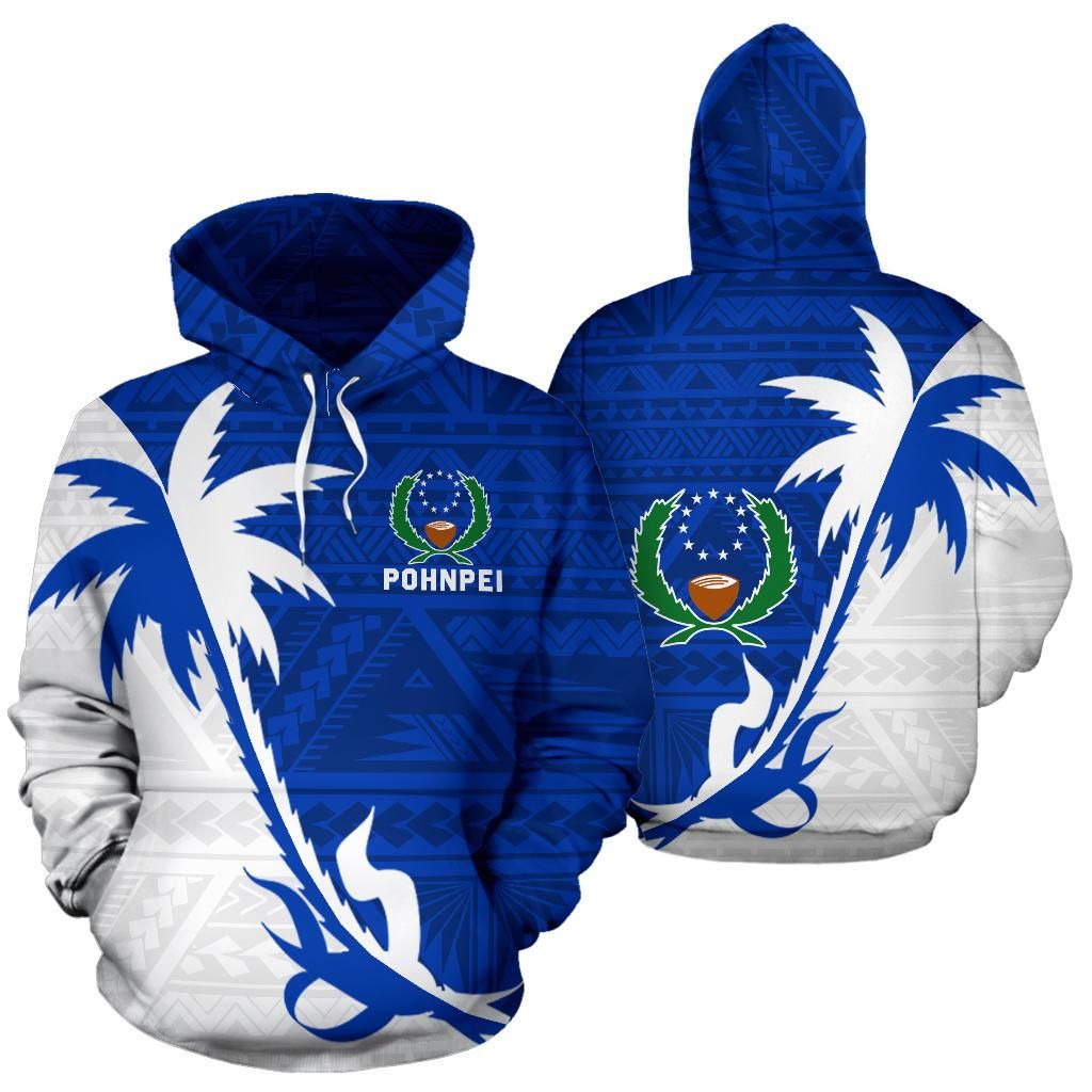 Pohnpei Hoodie - Pohnpei Flag Coconut Tree