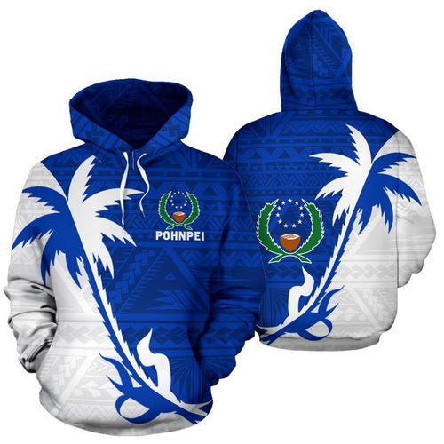 Pohnpei Hoodie - Pohnpei Flag Coconut Tree