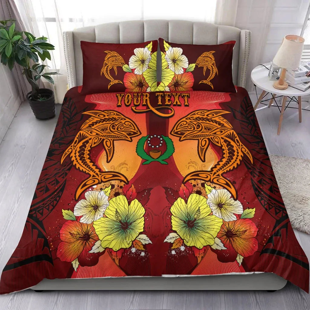 Pohnpei Custom Personalised Bedding Sets - Tribal Tuna Fish