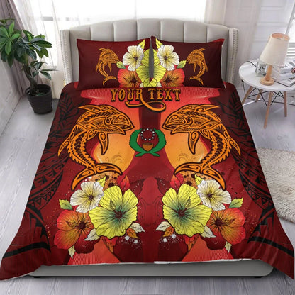 Pohnpei Custom Personalised Bedding Sets - Tribal Tuna Fish