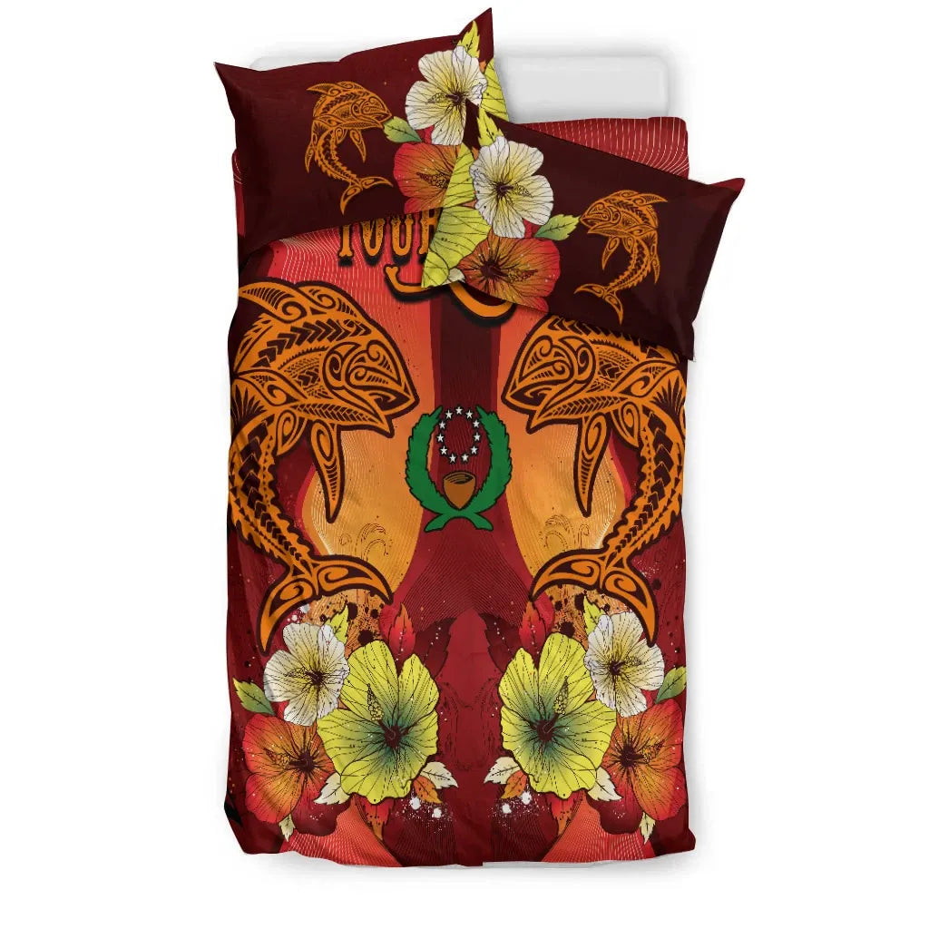 Pohnpei Custom Personalised Bedding Sets - Tribal Tuna Fish
