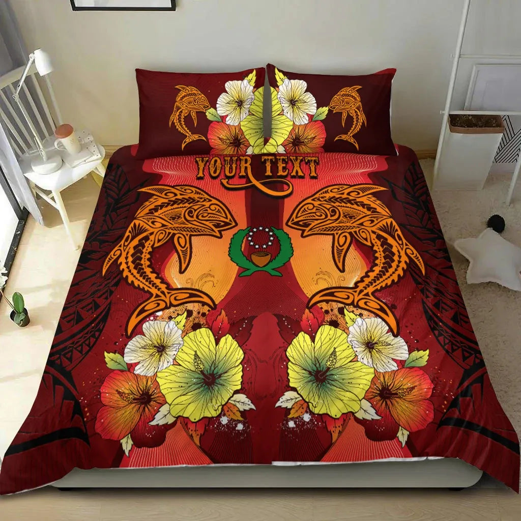 Pohnpei Custom Personalised Bedding Sets - Tribal Tuna Fish