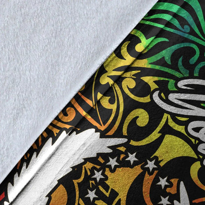 Pohnpei Custom Personalised Premium Blanket - Rainbow Polynesian Pattern