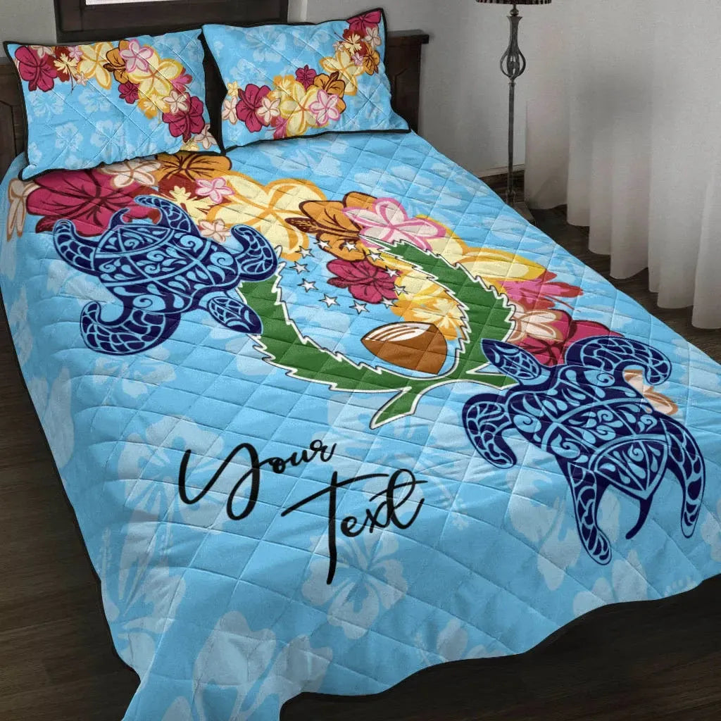 Pohnpei Custom Personalised Quilt Bed Set - Tropical Style