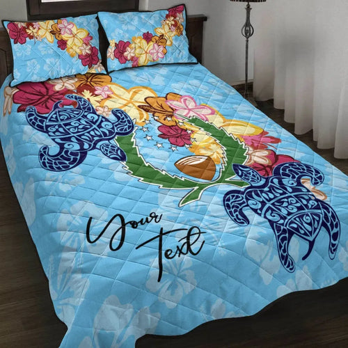 Pohnpei Custom Personalised Quilt Bed Set - Tropical Style