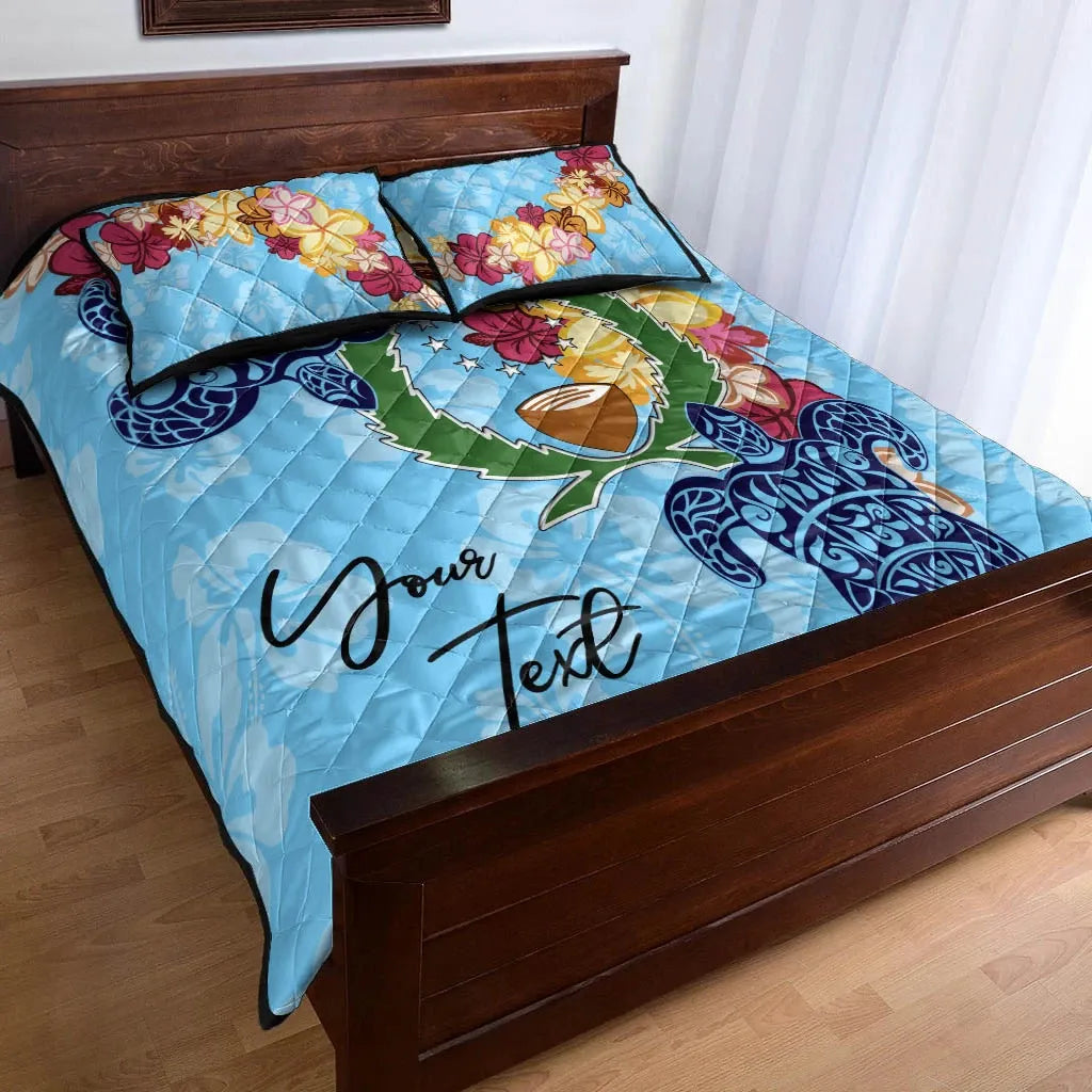 Pohnpei Custom Personalised Quilt Bed Set - Tropical Style