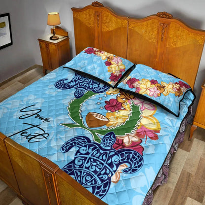 Pohnpei Custom Personalised Quilt Bed Set - Tropical Style