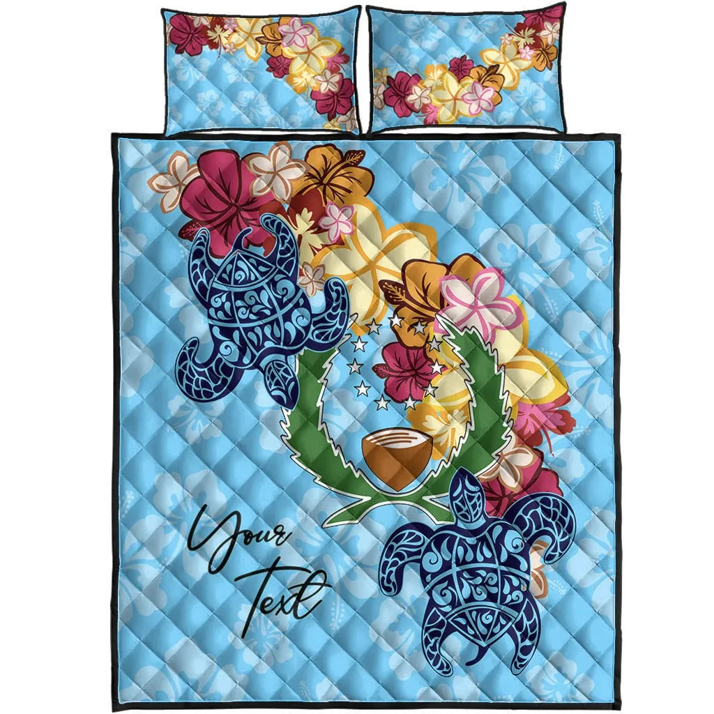 Pohnpei Custom Personalised Quilt Bed Set - Tropical Style