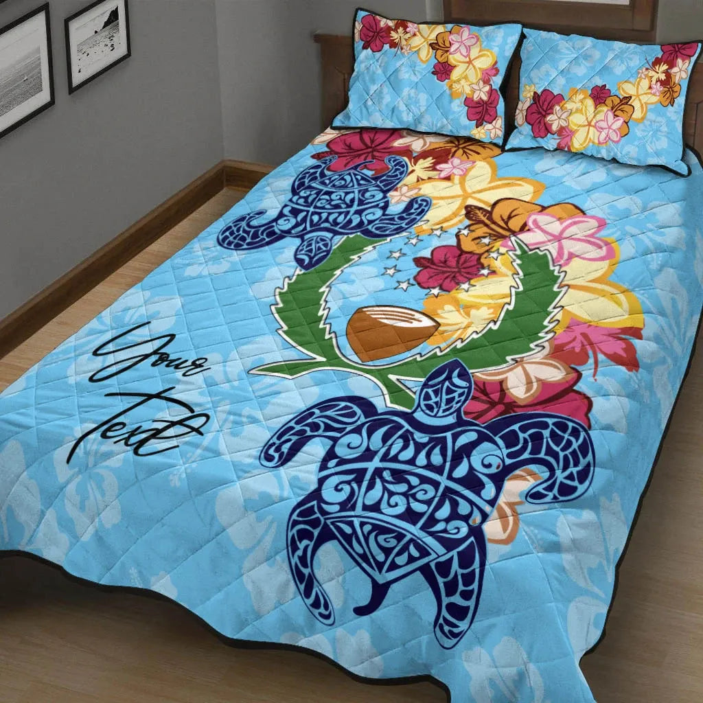 Pohnpei Custom Personalised Quilt Bed Set - Tropical Style