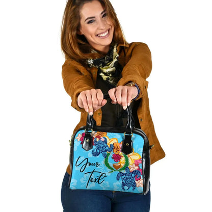 Pohnpei Custom Personalised Shoulder Handbag -Tropical Style