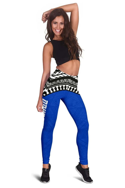 Pohnpei Flag Legging Micronesian Pattern