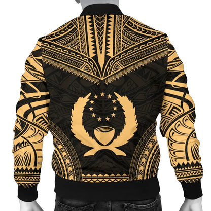 Pohnpei Polynesian Chief Bomber Jacket - Gold Version