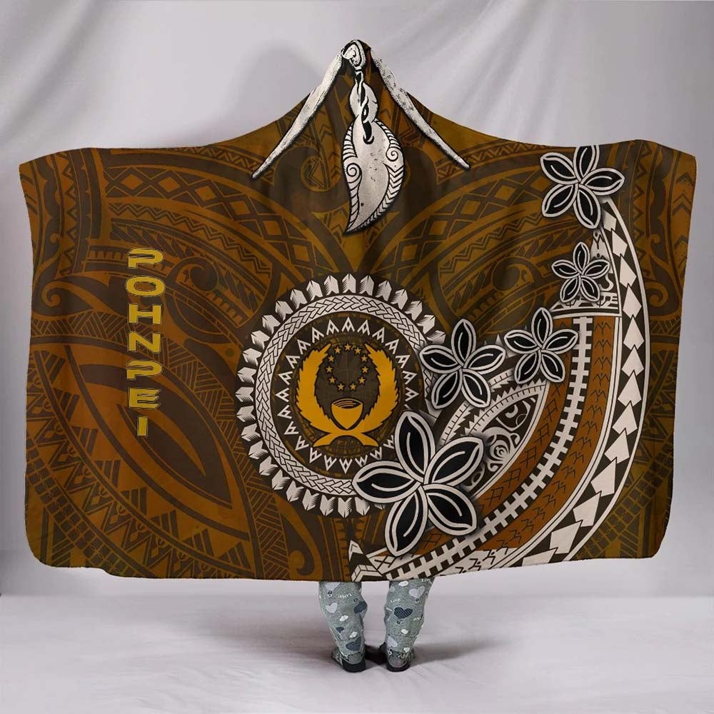 Pohnpei Hooded Blanket - Polynesian Boar Tusk
