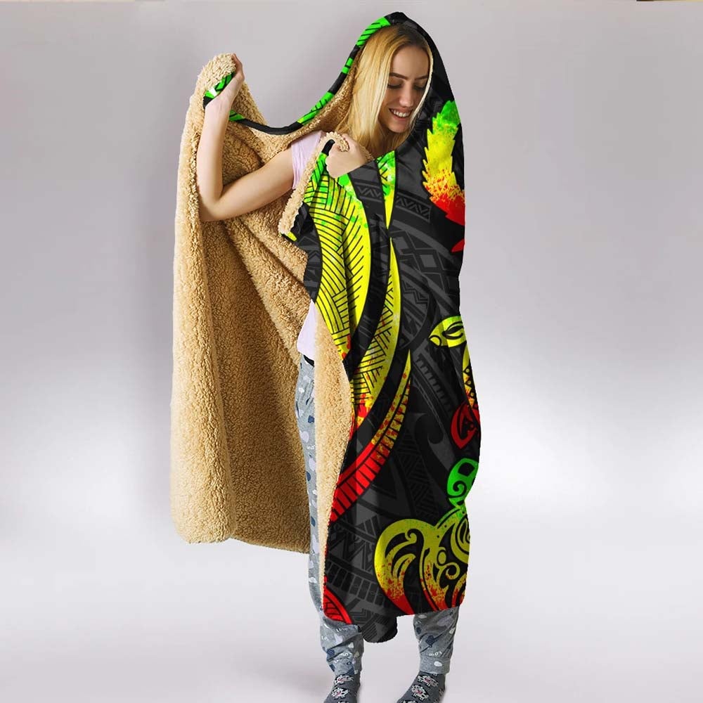 Pohnpei Hooded Blanket - Reggae Tentacle Turtle