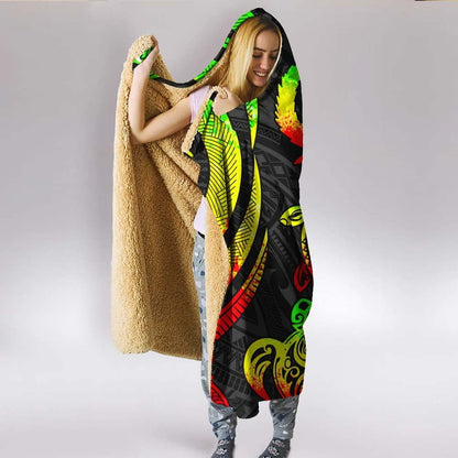 Pohnpei Hooded Blanket - Reggae Tentacle Turtle