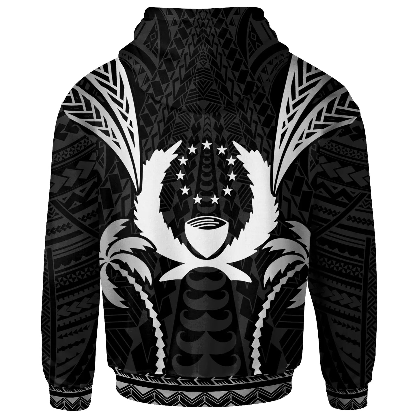 Pohnpei Hoodie - Blood Runs Through My Veins Style Black