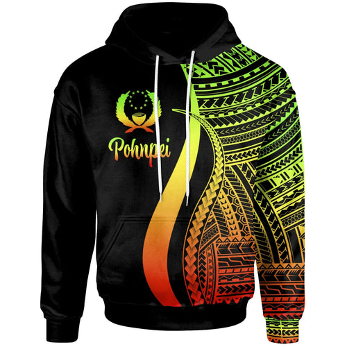 Pohnpei Hoodie Reggae - Tentacle Tribal Pattern