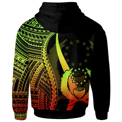 Pohnpei Hoodie Reggae - Tentacle Tribal Pattern