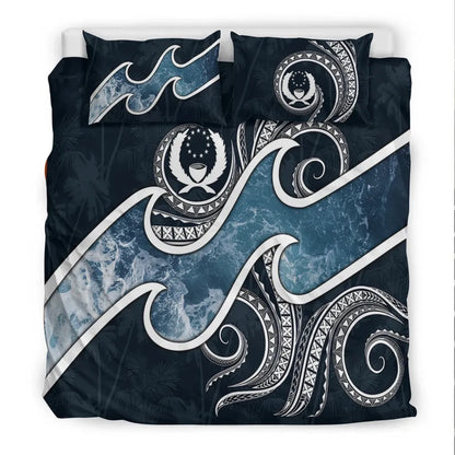 Pohnpei Islands Polynesian Bedding Set - Ocean Style