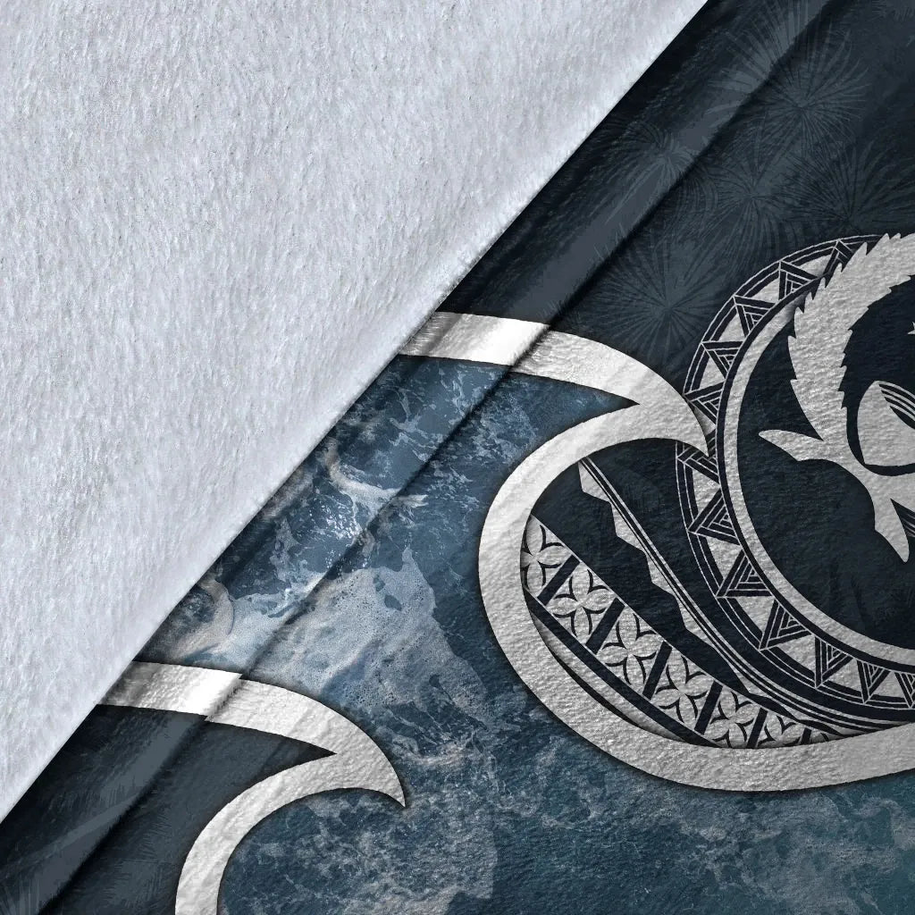 Pohnpei Islands Polynesian Premium Blanket - Ocean Style