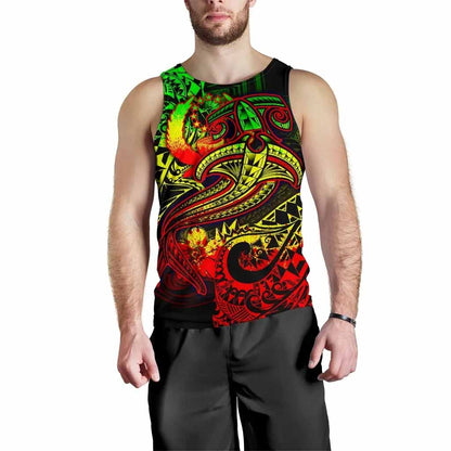 Pohnpei Men Tank Top - Reggae Shark Polynesian Tattoo