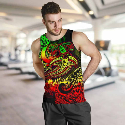 Pohnpei Men Tank Top - Reggae Shark Polynesian Tattoo