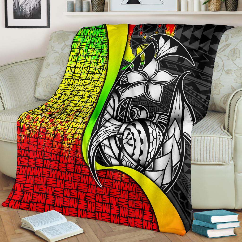 Pohnpei Micronesia Premium Blanket Reggae - Turtle With Hook