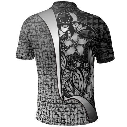 Pohnpei Micronesian Polo Shirt White - Turtle with Hook